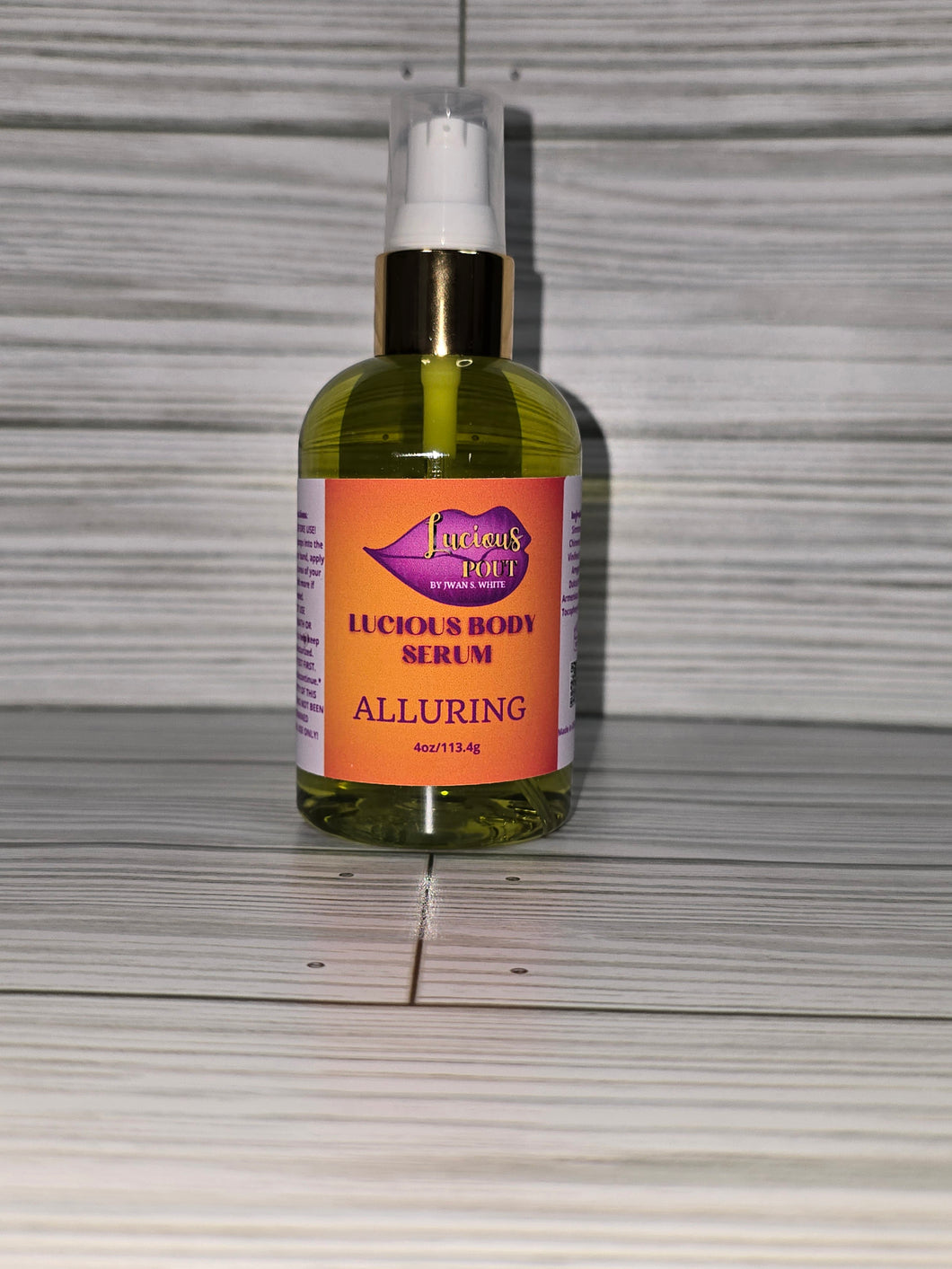 ALLURING 4oz body serum