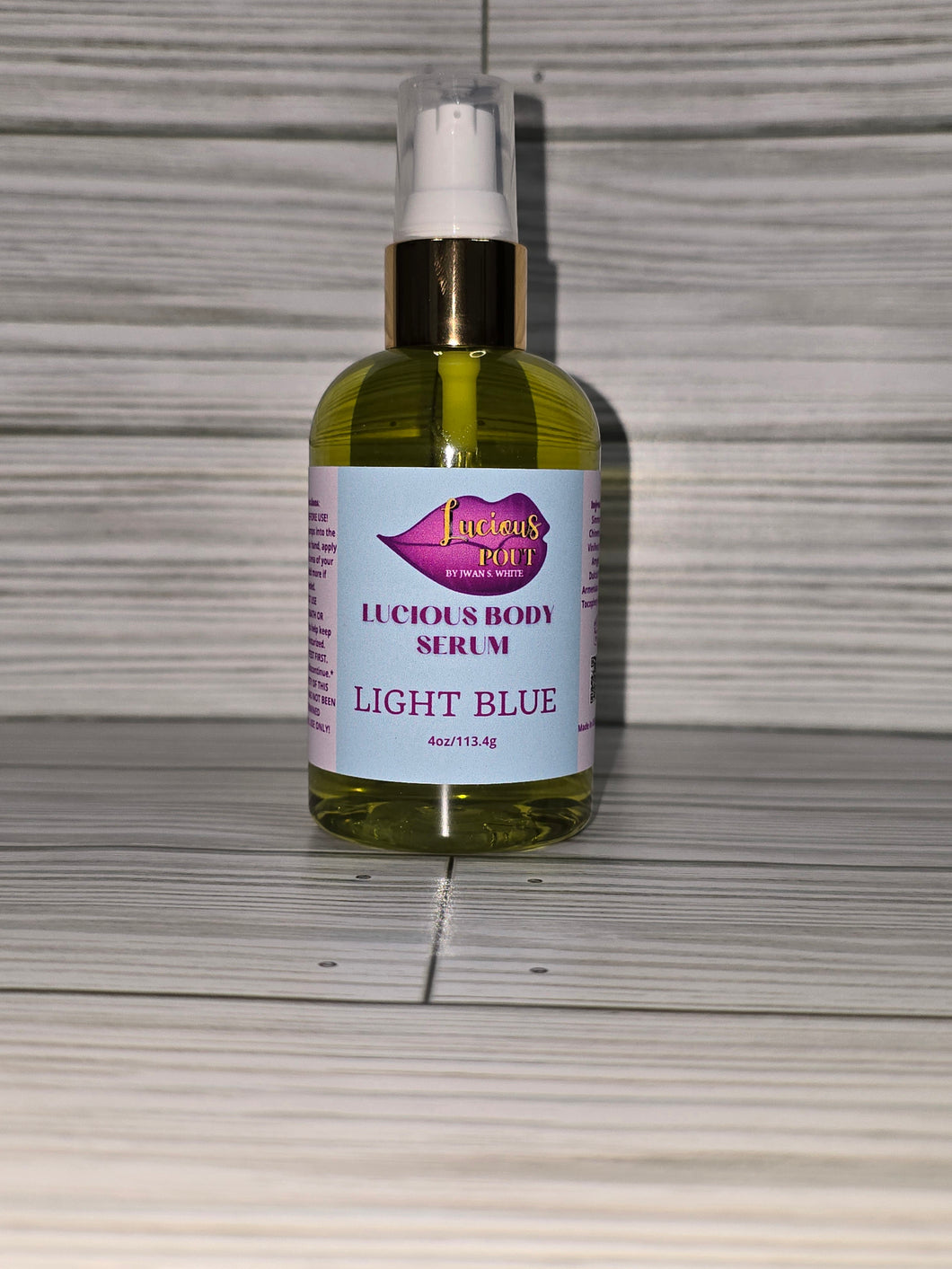 LIGHT BLUE 4oz body serum