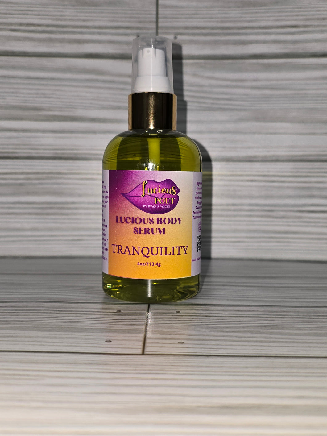 TRANQUILITY 4oz body serum